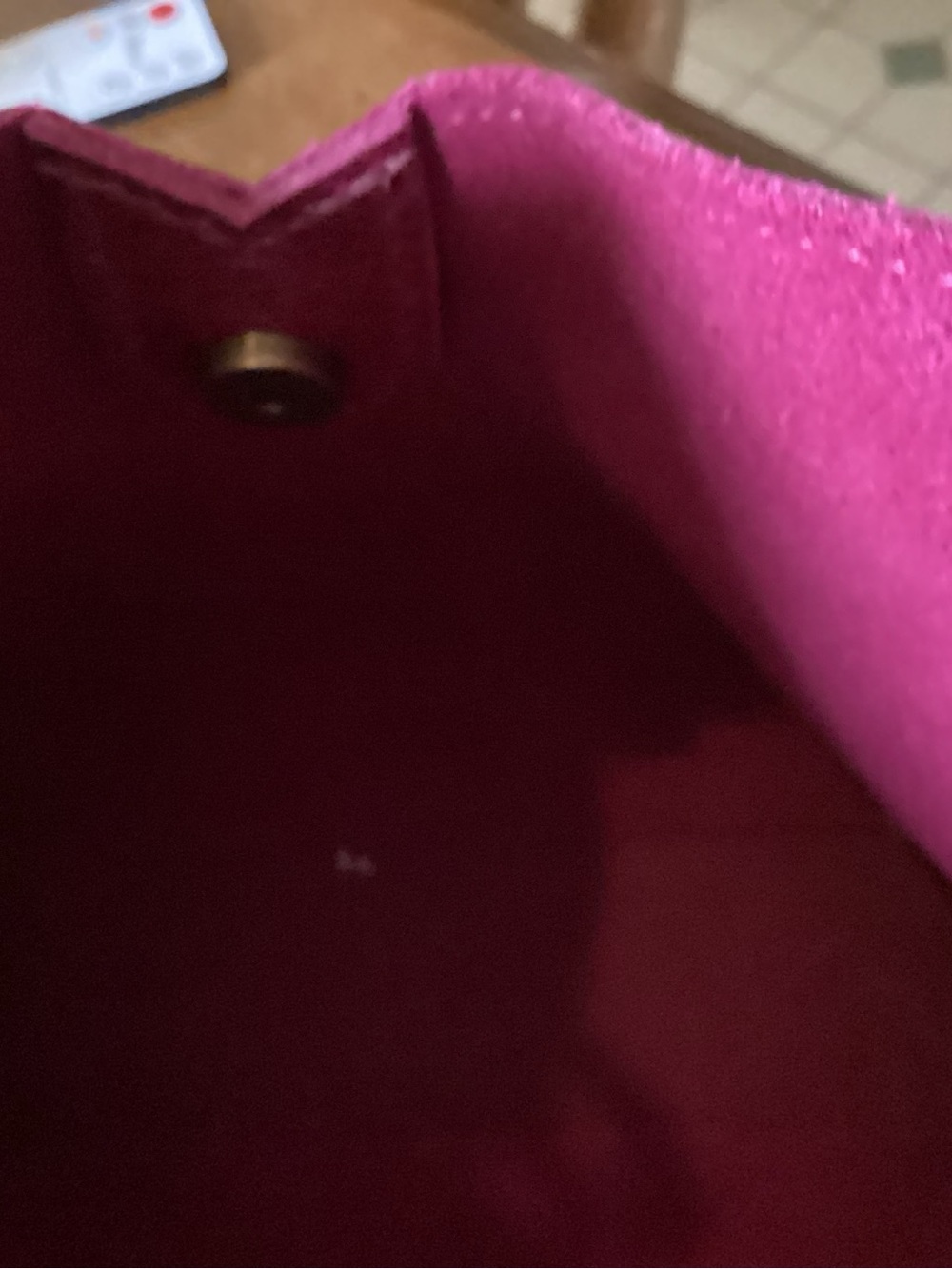 Portland Leather Magenta Pebbled Leather Shoulder Bag - Picture 2 of 3